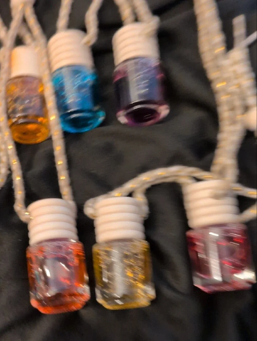Home Party Supplies Multi-Color Hanging Aroma Bottles - Pack of 12